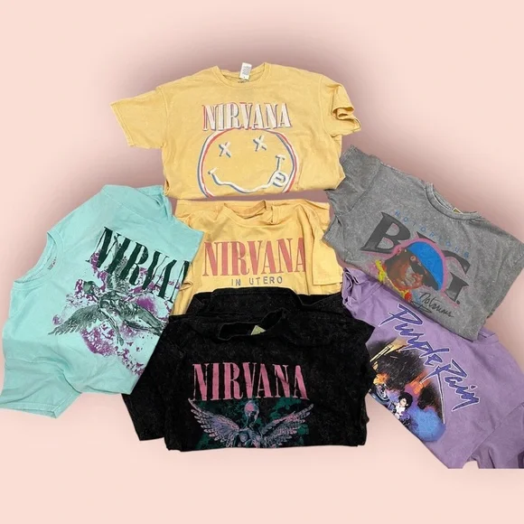 BAND T SHIRTS VARIOUS - Picture 1 of 10